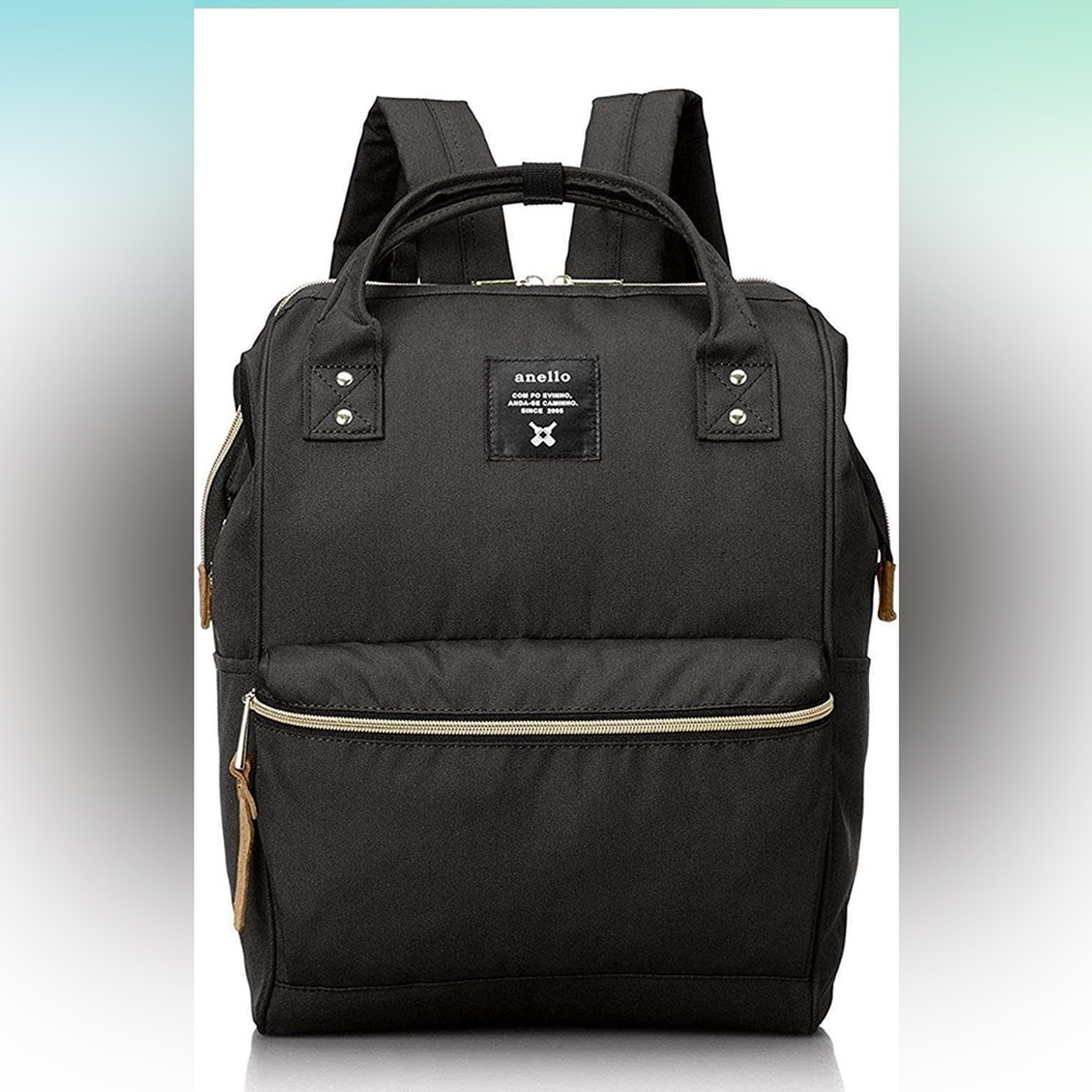 Anello Polyester Canvas Backpack Japan (Black)
